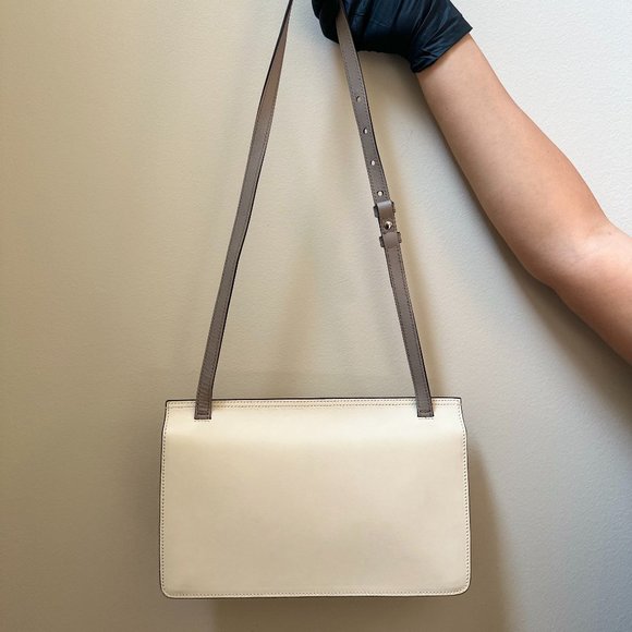 GUCCI Taupe Leather Lady Bamboo Flap Bag - Picture 2 of 6